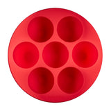 Official Silicone Egg Bites Pan with Lid - Red