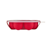 Official Silicone Egg Bites Pan with Lid - Red