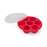 Official Silicone Egg Bites Pan with Lid - Red