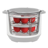 Official Silicone Egg Bites Pan with Lid - Red