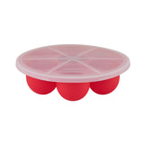 Official Silicone Egg Bites Pan with Lid - Red